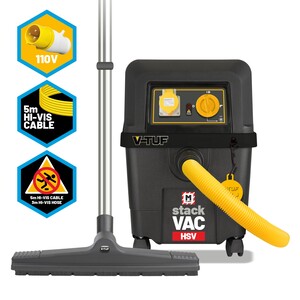 V-Tuf Stackvac Wet & Dry M Class Syncronised Dust Extractor 110V - Indigo Supplies Ltd