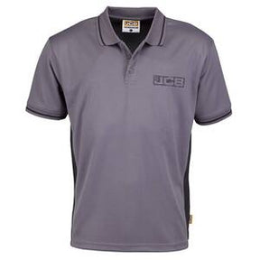 JCB Trade Polo Grey/Black - Indigo Supplies Ltd