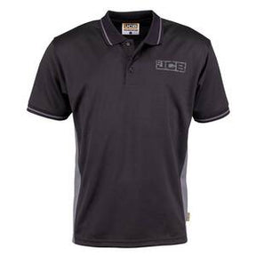 JCB Trade Polo Black/Grey - Indigo Supplies Ltd