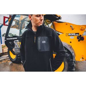 JCB Trade Fleece Full Zip Black - Indigo Supplies Ltd
