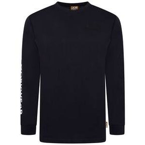 JCB Workwear Banner L/S Tshirt Navy - Indigo Supplies Ltd