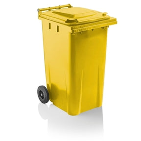 Wheelie Bin Yellow 240 Litre - Indigo Supplies Ltd