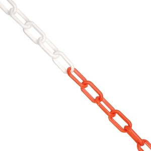 JSP HDC000-265-400 Plastic Chain Coil Red/White 6MMx25M - Indigo Supplies Ltd