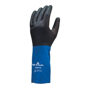 Showa Chemmaster CHM Chemical Resistant Gauntlet Blue Black (Pair) - Indigo Supplies Ltd