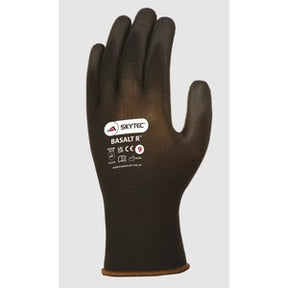Skytec Basalt R PU Palm Coated Glove Black (Pair) - Indigo Supplies Ltd