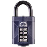 Squire CP50 Weather Resistant Combi Padlock 4 Wheel Open Shackle 50x26MM - Indigo Supplies Ltd