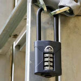 Squire CP50/2.5 Weather Resistant Combi Padlock 4 Wheel Long Shackle 50x63MM - Indigo Supplies Ltd
