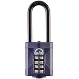 Squire CP50/2.5 Weather Resistant Combi Padlock 4 Wheel Long Shackle 50x63MM - Indigo Supplies Ltd