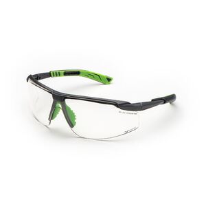 Univet 5x8.03.11.00 Gunmetal/Green Frame Specs Clear Lens - Indigo Supplies Ltd