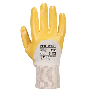A330 Knitwrist Gloves Yellow - Indigo Supplies Ltd