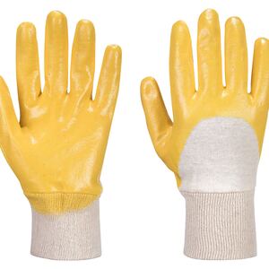 A330 Knitwrist Gloves Yellow - Indigo Supplies Ltd