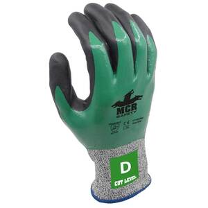 MCR Fully Coated Nitrile Cut D Glove Ct1052Nd Green