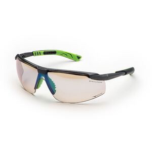 Univet 5x8.31.11.00 Gunmetal/Green Frame Safety Glasses In/Out Lens - Indigo Supplies Ltd