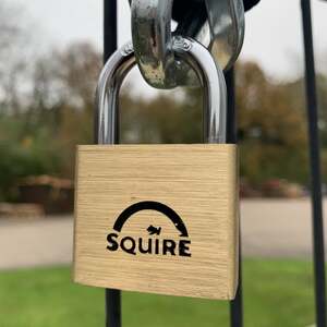 Squire LN4 Lion Range Premium Solid Brass Double Locking Padlock Open Shackle 40x21.1MM - Indigo Supplies Ltd