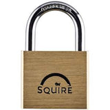 Squire LN4 Lion Range Premium Solid Brass Double Locking Padlock Open Shackle 40x21.1MM - Indigo Supplies Ltd