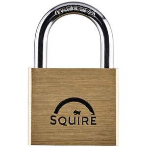 Squire LN4 Lion Range Premium Solid Brass Double Locking Padlock Open Shackle 40x21.1MM - Indigo Supplies Ltd