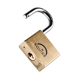Squire LN4KA Lion Range Premium Solid Brass Double Locking Padlock Open Shackle Keyed Alike 40MM - Indigo Supplies Ltd