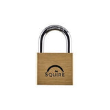 Squire LN4KA Lion Range Premium Solid Brass Double Locking Padlock Open Shackle Keyed Alike 40MM - Indigo Supplies Ltd