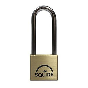 Squire LN4/2.5KA Lion Range Premium Solid Brass Double Locking Padlock Long Shackle Keyed Alike 40MM - Indigo Supplies Ltd