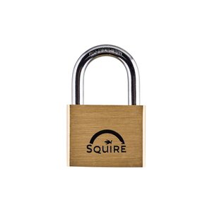 Squire LN5KA Lion Range Premium Solid Brass Double Locking Padlock Open Shackle Keyed Alike 50MM - Indigo Supplies Ltd