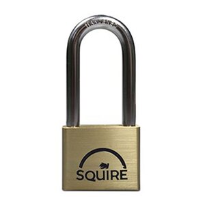 Squire LN5/2.5KA Lion Range Premium Solid Brass Double Locking Padlock Open Shackle Keyed Alike 50MM - Indigo Supplies Ltd