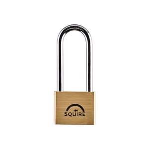 Squire LN5/2.5KA Lion Range Premium Solid Brass Double Locking Padlock Open Shackle Keyed Alike 50MM - Indigo Supplies Ltd
