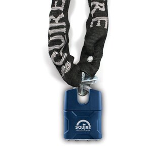 Squire Stronghold Padlock & Hardened Alloy Chain Closed Shackle - Indigo Supplies Ltd
