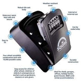 Squire KEYKEEP1 Key Keep Combination Key Safe Padlock 4 Wheel - Indigo Supplies Ltd