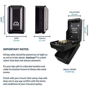 Squire KEYKEEP2 12 Button Key Safe Combination Key Safe - Indigo Supplies Ltd