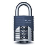 Squire Vulcan CP50 Combi Padlock Open Shackle 4 Wheel 50x26MM - Indigo Supplies Ltd