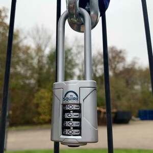 Squire Vulcan CP50 Combi Padlock Long Shackle 4 Wheel 50x63MM - Indigo Supplies Ltd