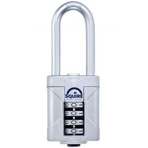 Squire Vulcan CP50 Combi Padlock Long Shackle 4 Wheel 50x63MM - Indigo Supplies Ltd