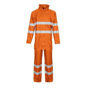Supertouch High Visibility 2 Piece Rainsuit Orange - Indigo Supplies Ltd