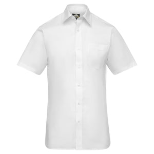 5401 Essential Short Sleeve Shirt White - Indigo Supplies Ltd