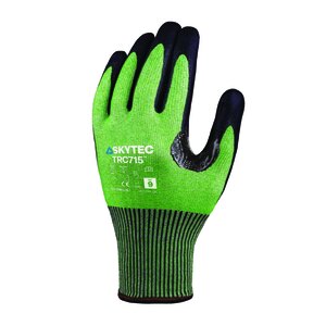 Skytec TRC715 Nitrile Sponge Palm Coat Glove Green - Indigo Supplies Ltd