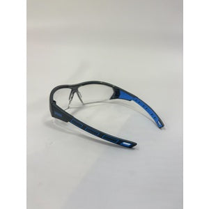 Uvex I-Works Clear Lens Spectacle Grey/Blue Frame - Indigo Supplies Ltd
