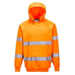 Portwest B304 High Visibility Hooded Sweatshirt Orange - Indigo Supplies Ltd