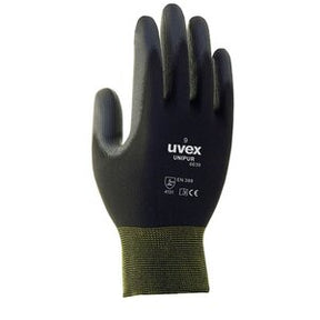 Uvex Unipur Nylon Black PU Palm Coated Cut 1 Glove - Indigo Supplies Ltd