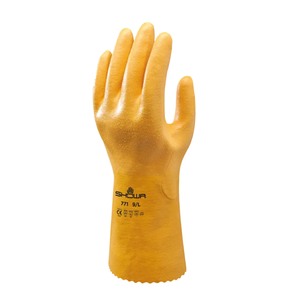 Showa 771 ARX Nitrile Glove Yellow - Indigo Supplies Ltd