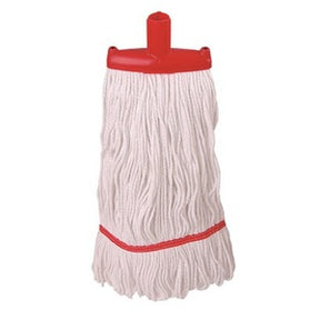 Abbey Hygiene Prairie Mophead (Screw-in) Red 450G - Indigo Supplies Ltd