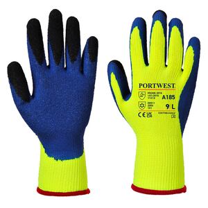 A185 Latex Duo-Therm High Visibility Builders Grip Glove - Indigo Supplies Ltd