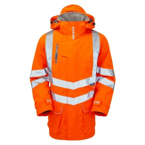 PULSAR PR502 Rail Spec Padded Storm Coat Orange GO/RT - Indigo Supplies Ltd