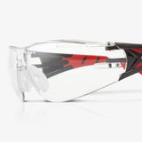 Riley Stream K&N Rated Safety Glasses Red Clear Lens