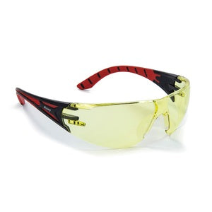 Riley Stream Red K&N Rated Safety Glasses Amber Lens - Indigo Supplies Ltd