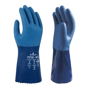 Showa 720 Blue Nitrile Dipped Gloves - Indigo Supplies Ltd