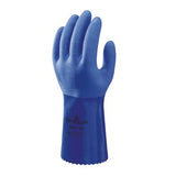 Showa 660 Triple Dipped PVC Heavyweight Chemical-Resistant Gauntlet Blue (Pair) - Indigo Supplies Ltd