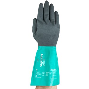 Ansell 58-535W Alphatec Lined Nitrile Gauntlet Cut A 14" - Indigo Supplies Ltd