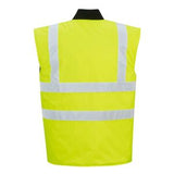 S469 Portwest High Visibility Reversible Bodywarmer Yellow - Indigo Supplies Ltd