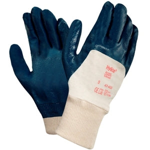 Ansell 47-400 Hylite Nitrile Palm Coated Knitwrist Glove - Indigo Supplies Ltd