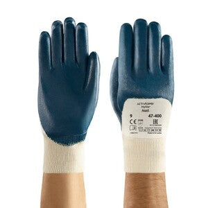 Ansell 47-400 Hylite Nitrile Palm Coated Knitwrist Glove - Indigo Supplies Ltd